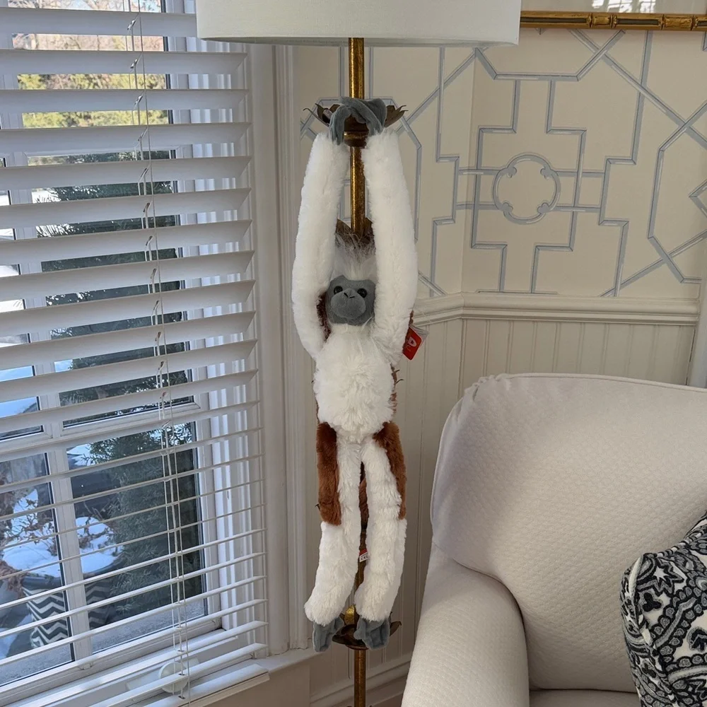 Wild Republic Plush Monkey Langur Colobus Monkey Stuffed Animal Long Limbs NWT